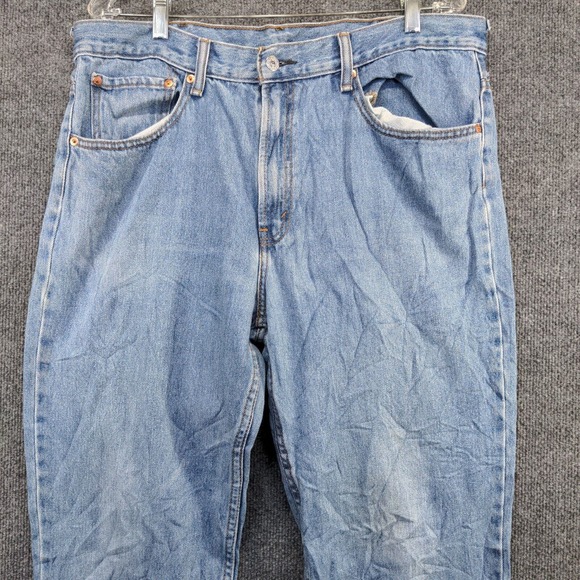 Levi's 516 Men's Straight Jeans Blue 38x34 5-Pocket Medium Wash Cotton - Picture 3 of 14